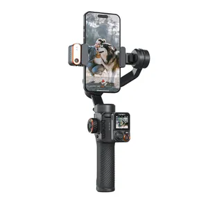 Hohem Gimbal ISteady M7 2025 Nuovo <span class=keywords><strong>Stabilizzatore</strong></span> per <span class=keywords><strong>Cellulare</strong></span> a 3 Assi con Luce di Riempimento Magnetica AI e Bastone Selfie Telescopico per Registrazione Video - Product Image 1