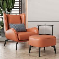 Canapé simple moderne de haute qualité Ensemble de chaises d'appoint Lounge Mobilier de maison Salon de luxe Fauteuil inclinable en cuir paresseux