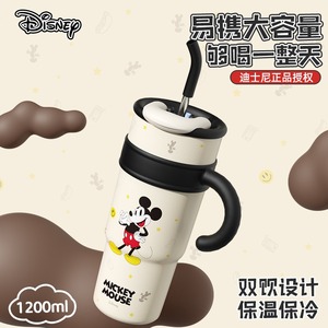 <strong>Disney</strong> <strong>Mickey</strong> Mouse Insulated Tumbler 316 Stainless Steel Large Capacity <strong>Double</strong> Wall Travel Mug With Straw - Product Image 5
