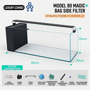 Filtro Laterale JSD per Acquario 12-32 Pollici, Vetro Ultra Trasparente, Pre-Filtro Magic Bag, Ugello a Becco d'Anatra, per Acquascaping - Product Image 6