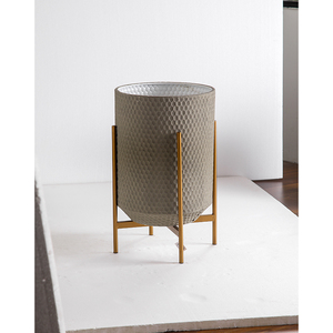 Vase à fleurs en métal élégant et luxueux pour la décoration <span class=keywords><strong>de</strong></span> la maison, avec support, jardinières classiques en fer, œuvre d'art - Product Image 5