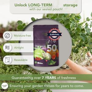 25,000 गैर-गमो हीरलूम जड़ी बूटी के लिए बगीचे पैक पाउच में फूलों का वनस्पति उद्यान पैक पाउच - Product Image 6