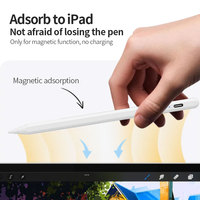 Lápiz Óptico Capacitivo Activo Wenku con Punta Superfina, Carga Tipo C, Lápiz Táctil Universal para Tabletas Android e iOS con Pantalla LED
