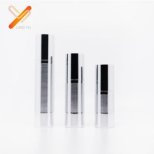 Bouteille de sérum à <span class=keywords><strong>pompe</strong></span> en aluminium revêtu d'argent de 30ml 50ml - Product Image 2