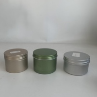 Contenants de stockage vides, pots cosmétiques en aluminium 5g 10g 15g 20g 30g 60g, boîtes en aluminium métalliques argent, noir, or
