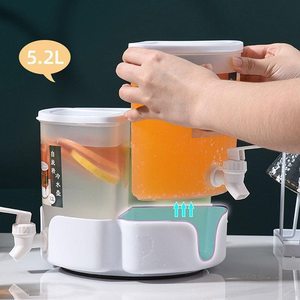Nouvelle Arrivée Distributeur <span class=keywords><strong>de</strong></span> Boissons Triple 3 en 1 Distributeur <span class=keywords><strong>de</strong></span> Jus Limonade Menthe Transparent avec Robinet - Product Image 4
