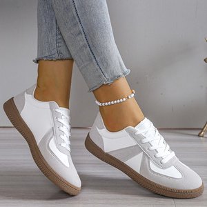 Nouvelles chaussures unisexes sportives et polyvalentes pour femmes, baskets blanches <span class=keywords><strong>de</strong></span> grande taille pour l'automne, chaussures plates décontractées et <span class=keywords><strong>tendance</strong></span> - Product Image 2