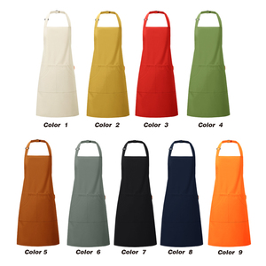 Delantales de Cocina Impermeables con Logotipo Personalizado al por Mayor, Delantales de Chef de Poliéster y Lona para Limpieza y Cocina - Product Image 4