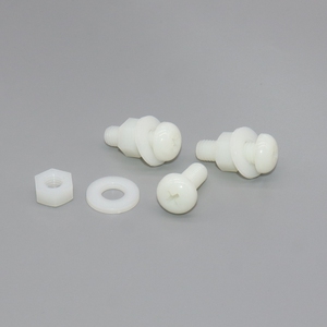 Kit complet d'accessoires pour vis à tête ronde en nylon blanc, combinaison de boulons, vis en plastique M8-M20 - Product Image 1