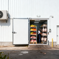 Contenedor Refrigerado Móvil de 20 pies, Panel Solar, Compresor Insonorizado, Bomba de Motor, Refrigerante R-32
