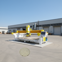 Scie à pont pour marbre Ubo Manufacturer, découpeuse de pierre CNC 4 axes 4+1 axes, machine de base pour la réalisation de trous dans les comptoirs de cuisine en granit