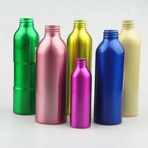 2023 hot selling Colorful empty powder bottle aluminum mist spray bottles for bottle shampoo and lotion package