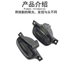 Turn Signal <b>Bar</b> <b>Lights</b> For Mercedes-Benz Smart 453 Left Right 4539062100 4539062200 Black ABS Halogen - Product Image 3