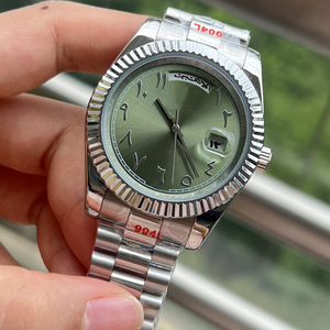 Reloj Mecánico Automático de Lujo para Hombre con Números Arábigos, Doble Calendario, Correa de Acero Inoxidable, Personalización de Logotipo - Product Image 4