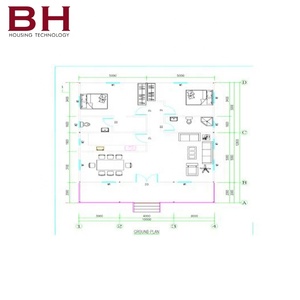 Maison préfabriquée à très faible coût, villa légère en acier de construction rapide, maison de conteneur de petite taille, hôtel de station bien conçu - Product Image 2