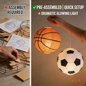 LILIS Lanternes en papier à thème sportif professionnel |   Décorations en gros <span class=keywords><strong>pour</strong></span> salles de classe et fêtes <span class=keywords><strong>pour</strong></span> <span class=keywords><strong>la</strong></span> <span class=keywords><strong>rentrée</strong></span> <span class=keywords><strong>scolaire</strong></span> 2026 (Adulte) - Product Image 4
