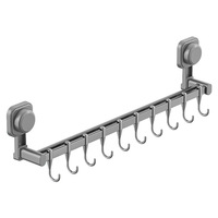 Wandmontage keukenhaakrek, geen boren nodig, wandhangers, rek voor keukengerei, lepel, spatel, snijplank, opbergrek