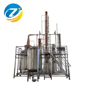 Industrie Alcohol Distillatie Koper Alembic Reflux Whiskey Kolom Turn Key Distilleerderij Brouwen Distilleerder