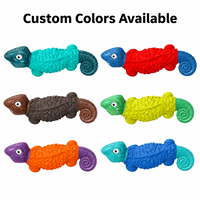 Juguete Masticable Personalizado para Mascotas, Diseño de Lagarto, Cuerpo de Goma, Extremos de Nailon, Juguete Dental para Perros, para Mayoristas e Importadores