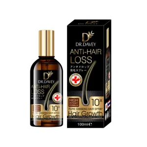 Dr. Davey Natuurlijke Ginseng Extrac Anti Haaruitval Spray Voedende Biotine Haar Serum Voor Man En Vrouwen Haaruitval Preventie 100Ml