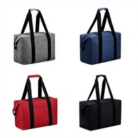 Sac isotherme pliable personnalisé Oxford, sac de pique-nique en aluminium et EVA, sac isotherme à poignée, 15L, imperméable