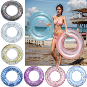 Bouée de natation gonflable épaissie avec flotteurs sous les aisselles et paillettes, pour la plage et la piscine, pour adultes et enfants, sports nautiques, en promotion, sûre, en stock - Product Image 3