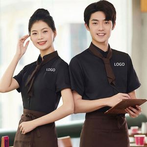 Uniformes Personalizados con Logotipo para Personal de Servicio de Hoteles y Restaurantes, Camisetas Polo Unisex para Camareros - Product Image 1