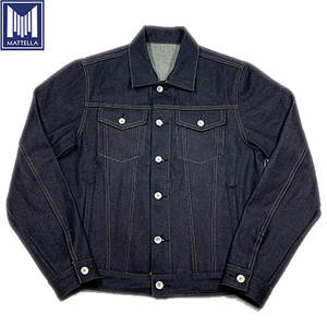 Personalizado 17oz azul índigo 100% algodón orillo chaqueta de mezclilla de moda de <span class=keywords><strong>manga</strong></span> larga para hombres abrigo de tela japonesa - Product Image 1