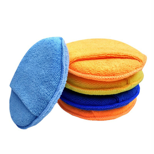 Éponge de nettoyage et de polissage pour voiture, professionnelle, de qualité supérieure, douce, en microfibre, tampons applicateurs de cire pour voiture - Product Image 2