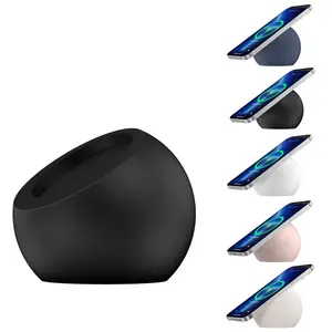 Soporte de <span class=keywords><strong>cargador</strong></span> inalámbrico de silicona para teléfono móvil, base de escritorio de carga inalámbrica para Iphone 12 y 13 - Product Image 1