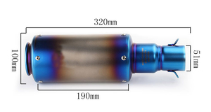 Universel Moto Silencieux D'échappement Moto Tuyau D'échappement Silencieux Pour <span class=keywords><strong>Z900</strong></span> ER-N ersys 650 1000 <span class=keywords><strong>Z800</strong></span> <span class=keywords><strong>Z1000</strong></span> - Product Image 5