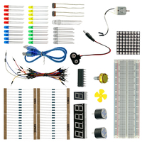 Kit de Componentes Electrónicos Universales OKY1003-5 con Protoboard y Cables