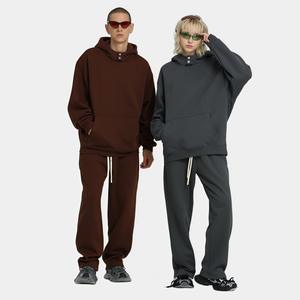 Sweat-shirt en molleton à col montant et motif cœur, style américain, poids lourd, 510 g, MAKITAPE, mode streetwear, ample et décontracté - Product Image 2