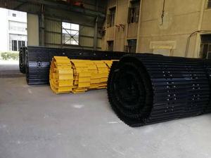 Pc200 triple grouser palude bulldozer pista pad crawler gru punte di gomma assy escavatore pista scarpa - Product Image 6