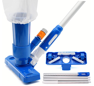 Suministros <span class=keywords><strong>de</strong></span> limpieza <span class=keywords><strong>para</strong></span> <span class=keywords><strong>piscina</strong></span>, <span class=keywords><strong>Kit</strong></span> <span class=keywords><strong>de</strong></span> <span class=keywords><strong>aspiradora</strong></span> <span class=keywords><strong>de</strong></span> hojas con cepillo, poste <span class=keywords><strong>de</strong></span> 4 secciones, 63 pulgadas - Product Image 1