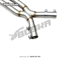 Tubería Intermedia de Longitud Igual Personalizada, Tubos en X M2/M3 G80/G82/G87 S55 3.0T 2023-2026 Boska Racing, Acero Inoxidable, Soldadura TIG, 1.5mm, 3 Años de Garantía