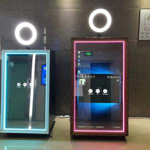 Máquina de cabina de fotos de espejo mágico popular tradicional selfie photobooth pantalla táctil <span class=keywords><strong>fotomaton</strong></span> magico foto de gabinete para la venta - Product Image 2