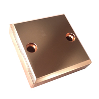 Ventilateur à ailettes skivé en aluminium à haute densité d'ailettes dissipateur de chaleur d'usinage en cuivre pour bloc de refroidissement par eau CPU