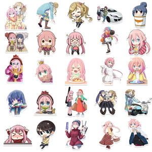 50 autocollants amusants d'anime Nadeshiko Kagamihara <span class=keywords><strong>Yuru</strong></span> Camp Laid Back Camp - Product Image 3