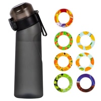 650ml Starter up Set Bouteilles à boire Bouteille d'eau de sport avec 7 dosettes de saveur de fruits parfumées Best Seller