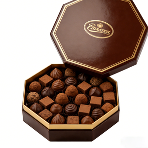 Luxury Octagonal Party <strong>Chocolate</strong> Gift Box with Gold Foil Logo - Premium Rigid Cardboard <strong>Packaging</strong> for Assorted <strong>Chocolates</strong> - Product Image 4