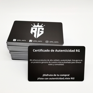 Tarjeta de <span class=keywords><strong>Certificado</strong></span> de Autenticidad de Plástico CR80 Personalizada con Porta Tarjetas de Papel - Product Image 5