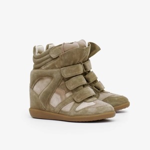 Baskets compensées montantes personnalisées unisexe à talon compensé invisible avec fermeture Velcro, chaussures décontractées, vente en gros, directement du fabricant - Product Image 4