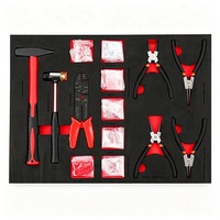 Chariot d'atelier, coffre à outils, boîtes à outils avec outils inclus