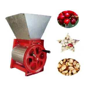 100kg/h Capacity Factory Price Manual Operation Fresh Cocoa Sheller Coffee Bean Huller Coffee Pulper Machine