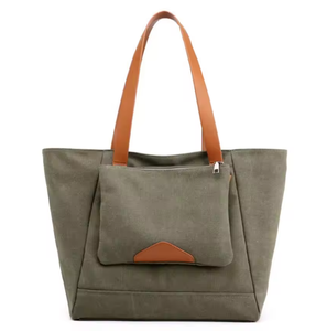 Grand sac fourre-tout en toile de coton pour femmes, sac de courses personnalisé avec logo - Product Image 1