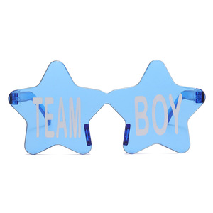 Gafas de revelación de género en forma de estrella para fiesta, lentes rosas azules, gafas novedosas divertidas para Baby Shower, anuncio de género, celebración - Product Image 3