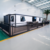 Conteneur pliable et extensible de 40 pieds, maison mobile préfabriquée moderne de 2 à 4 chambres pour usage résidentiel extérieur, hôtel, villa