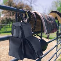 Sac de transport multifonctionnel en tissu Oxford avec fermeture éclair pour bottes, casque, fouet d'équitation, équitation portable