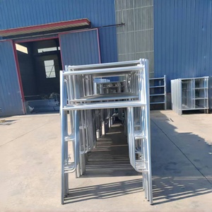 脚手架框架系统德国式立面脚手架建筑用X框架脚手架 - Product Image 3